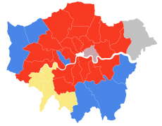 2022 political map London boroughs